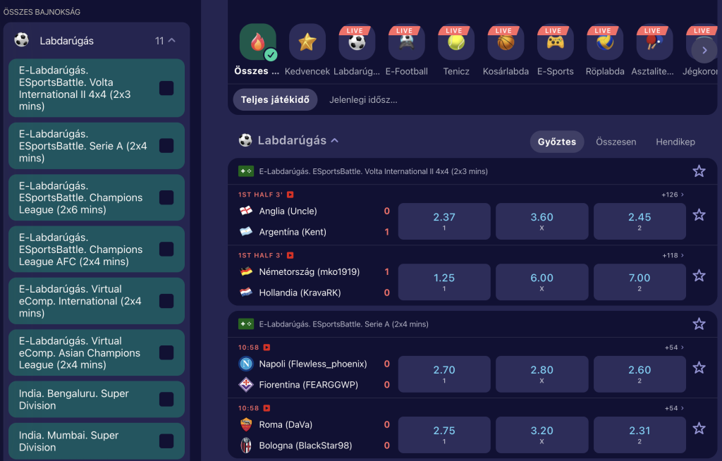 Betmatch Hungarian betting