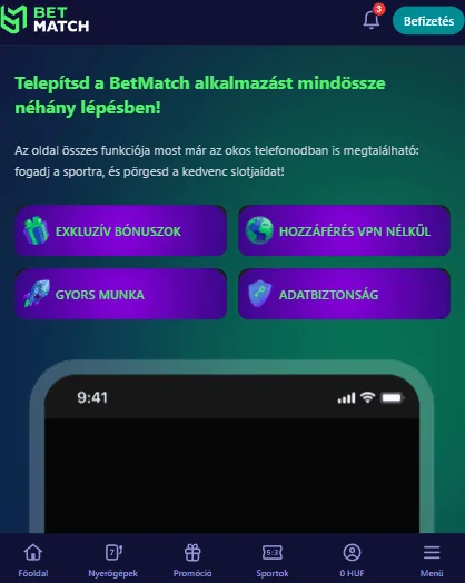 Betmatch app in hungarian